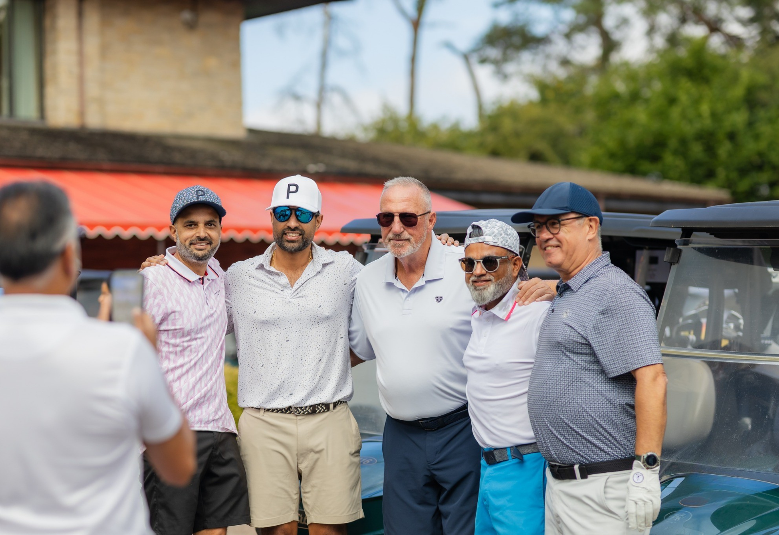Amateur golfers competing at the Fairway Masters Invitational