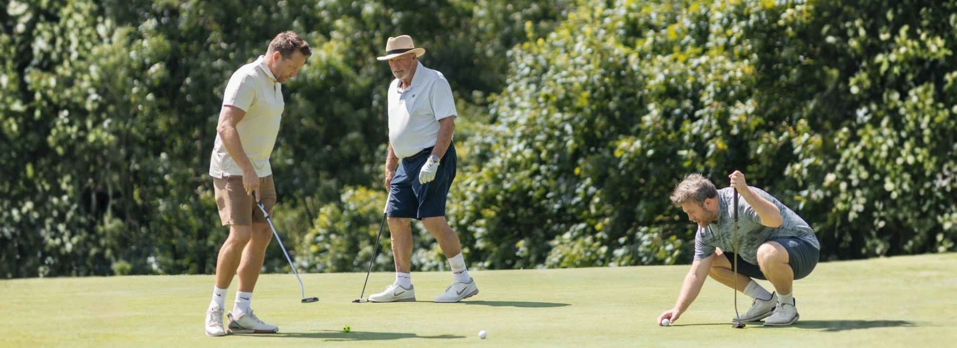 Golfer with club at the Fairway Masters